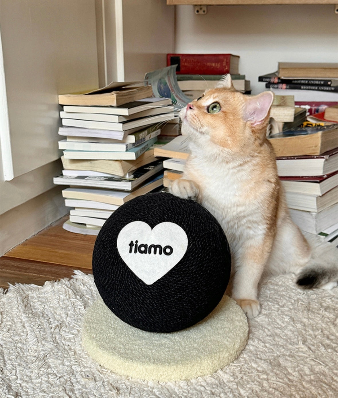 HoMings Pet Sisal Cat Scratching Ball