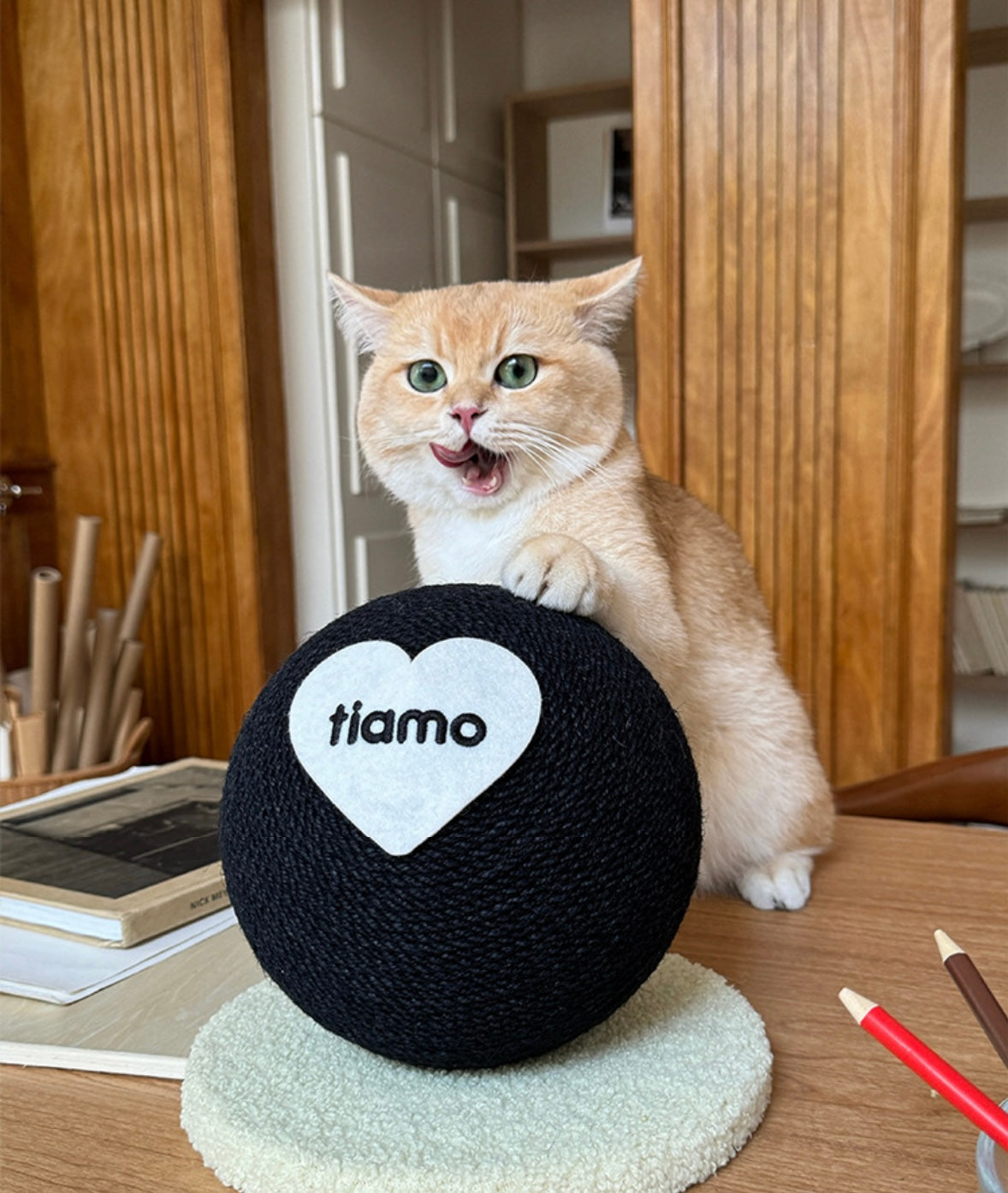 HoMings Pet Sisal Cat Scratching Ball